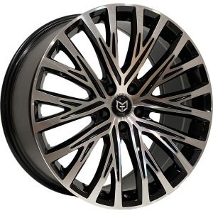 TORK 7908 9X20 inç 5X112 ET28 66.45 BLACK MACHINED XL ÇELİK JANT