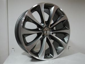 SLK 8040 8x18inç 5x120 et34 72.56 HYPER SILVER Machined Çelik Jant