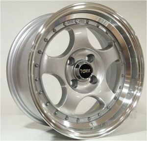Megatork TORK 9106 7.5x15inç 4x100 Silver Lip Machined Çelik Jant