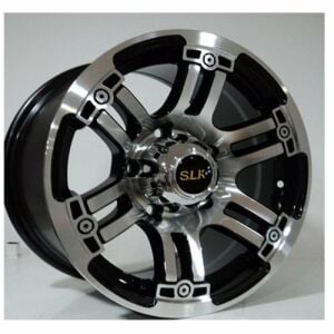 Slk SLK 1381 8x15inç 5x130 Black Machined Çelik Jant