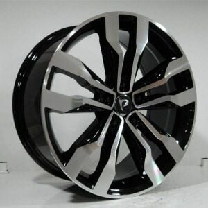 BK 5808 8.5X20 inç 5X112 ET38 57.1 BLACK MACHINED XL ÇELİK JANT 1 TAKIM (4 adet) JANT SİPARİŞİ