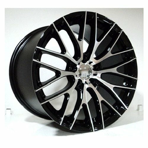 Slk SLK 1475 9x18inç 5x120 Black+Silver Machined Çelik Jant