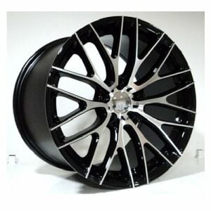 Slk SLK 1475 9x18inç 5x120 Black+Silver Machined Çelik Jant
