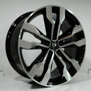 BK 5492 8.5X20 inç 5X112 ET38 57.1 BLACK MACHINED XL ÇELİK JANT 1 TAKIM (4 adet) JANT SİPARİŞİ