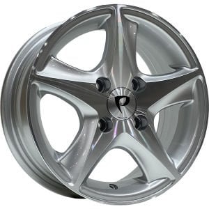 BK 087 5.5X13İNÇ 4X100 ET35 73.1 SILVER MACHINED ÇELİK JANT