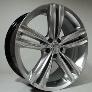 BK 5293 8.5x19inç 5x112 et45 57.1 HYPER SILVER  Machined Çelik Jant