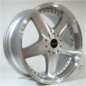 Slk SLK 1026 6.5x15inç 5x100/112 Silver Machined Çelik Jant