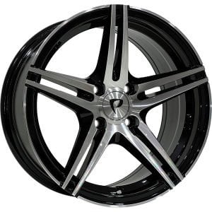 BK 5358 5.5X13İNÇ 4X100 ET30 73.1 BLACK MACHINED ÇELİK JANT