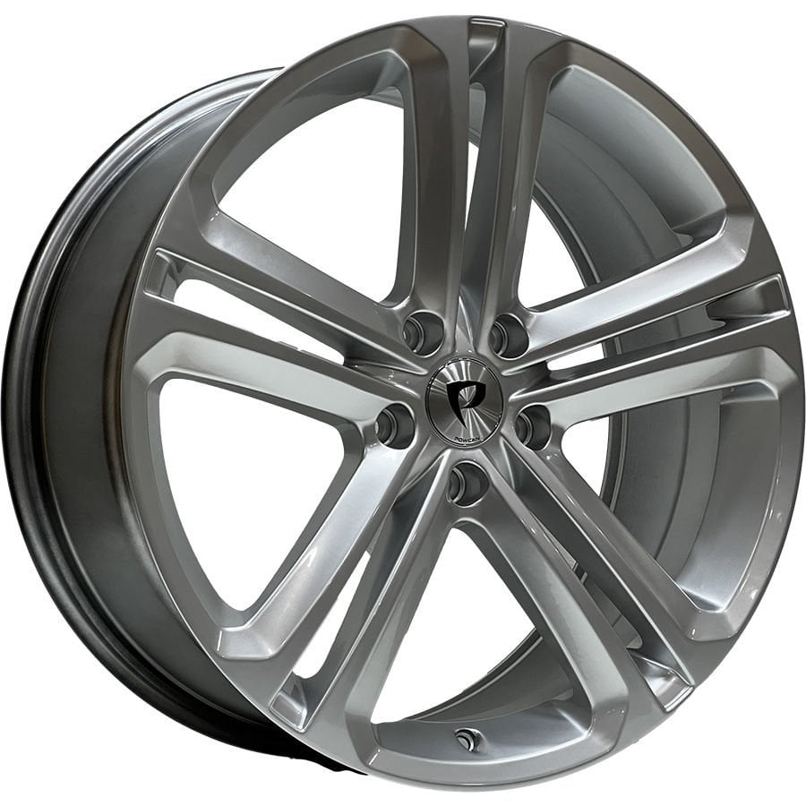 BK 919 8.5x19inç 5x112 et45 57.1 HYPER SILVER  Machined Çelik Jant