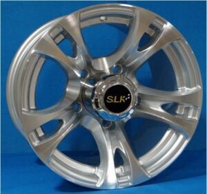 Slk SLK 1143 8x15inç 5x114.3 Silver Machined Çelik Jant