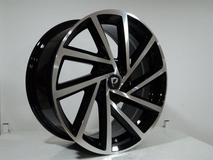 BK 5329 8x19inç 5x112 et45 57.1 BLACK  Machined Çelik Jant