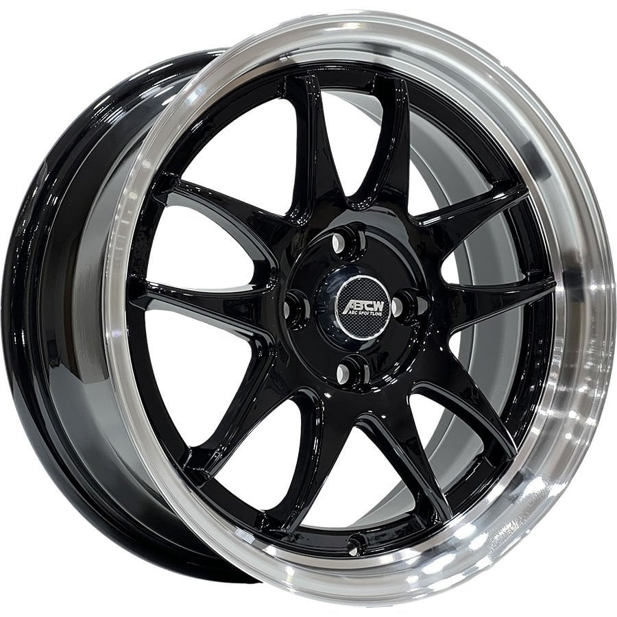 BCH-5899 7 X 15 İNÇ 4X100 ET30 73.1 BLACK+LIP MACHINED ÇELİK JANT