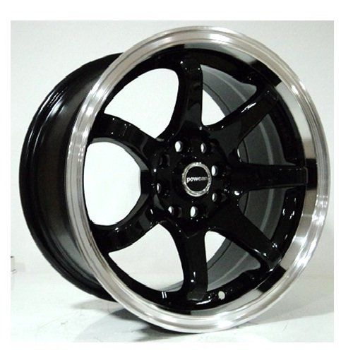 Powcan BK 745  7X15inç 4x100/108 Black Machıned Çelik Jant