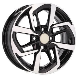 BKY 1126 5X14inç  4X100 ET41 54.1 BLACK MACHINED XL ÇELİK JANT 1 TAKIM (4 adet) JANT SİPARİŞİ