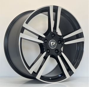 BK 480 9.5X20İNÇ  5X130 ET55 71.6 BLACK MACHINED XL ÇELİK JANT