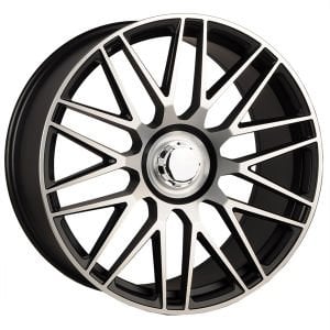 BKY 0207 11X21İNÇ  5X112 ET40 66.56 BLACK MACHINED XL ÇELİK JANT