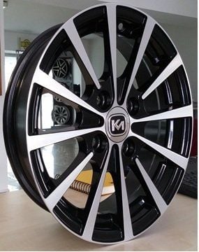 Kormetal KM 214 6x14inç 4x108 et35 67.1 Black Machined Çelik Jant