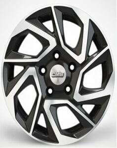 CMS 979 6.5x15inç 4x100 et35 67.1 Black Diamond Çelik Jant