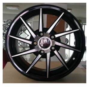 Carre CAR 486 6x14inç 4x114.3 Black + Silver Diamond Çelik Jant