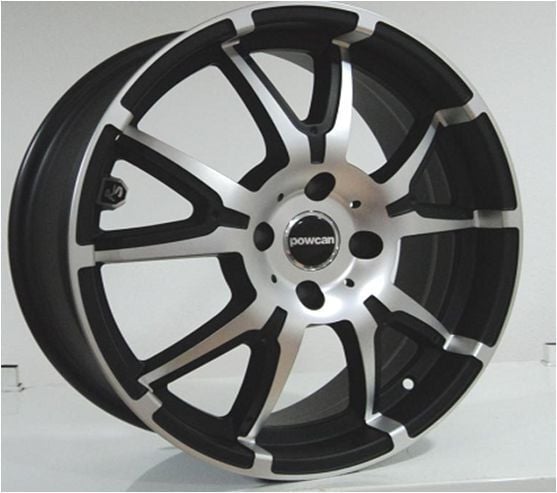 Powcan BK 259 9.5x22inç 5x120 Mat Balck Machined Çelik Jant