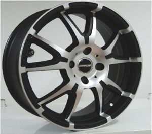 Powcan BK 259 9.5x22inç 5x120 Mat Balck Machined Çelik Jant