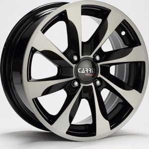 Carre CAR 431 6x14inç 4x98 Black + Silver Diamond Çelik Jant