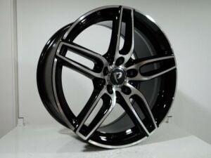 BK 5434 8x19inç 5x112 et45 66.56 BLACK Machined Çelik Jant