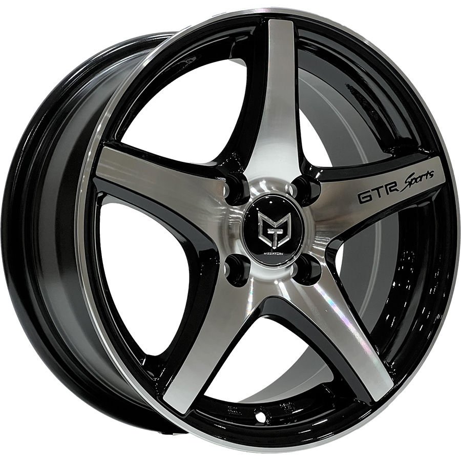 TORK-3208 6.5 X 15 İNÇ 4X100 ET35 73.1 BLACK MACHINED ÇELİK JANT