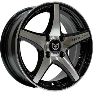 TORK-3208 6.5 X 15 İNÇ 4X100 ET35 73.1 BLACK MACHINED ÇELİK JANT