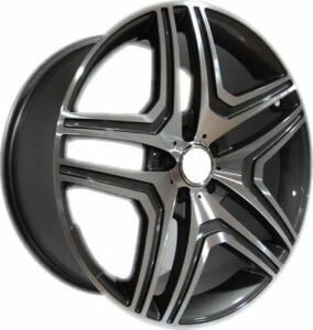 Slk SLK 1284 9x22inç 5x112 Gun Machined Mercedes Replika Çelik Jant