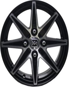 Kormetal KM 415 6x14inç 4x108 et35 67.1 Black Machined Çelik Jant