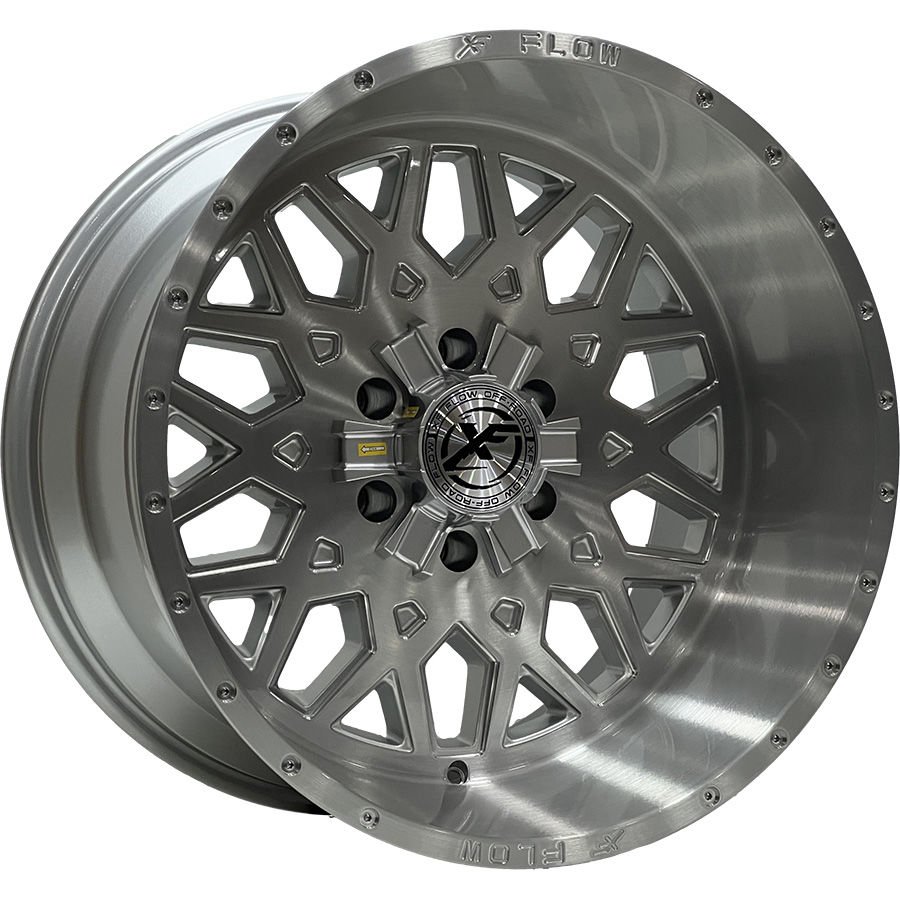 PRT DX8435 12X20 inç 6X139.7 ET-44 110 BRUSHED MILLED WINDOW ÇELİK JANT