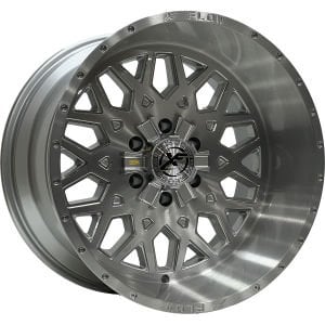 PRT DX8435 12X20 inç 6X139.7 ET-44 110 BRUSHED MILLED WINDOW ÇELİK JANT