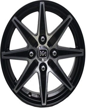 Kormetal KM 415 6x14inç 4x100 et35 67.1 Black Machined Çelik Jant