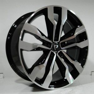 BKY 5909B 9.5X20 inç 5X112 ET40 66.56 BLACK MACHINED XL ÇELİK JANT 1 TAKIM (4 adet) JANT SİPARİŞİ