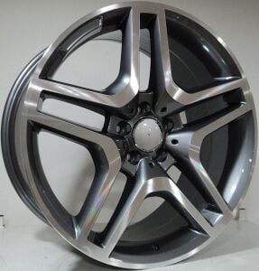 BK 852 8.5x19inç 5x130 et48 84.1 BLACK Machined Çelik Jant
