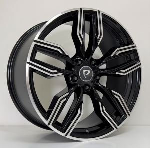 BK 5181 8.5X20İNÇ  5X120 ET33 72.56 BLACK MACHINED XL ÇELİK JANT