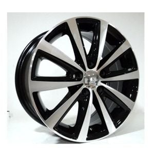 Powcan BK 672 6x15inç 5x100 Black Machined VOLKSWAGEN Replika Çelik Jant