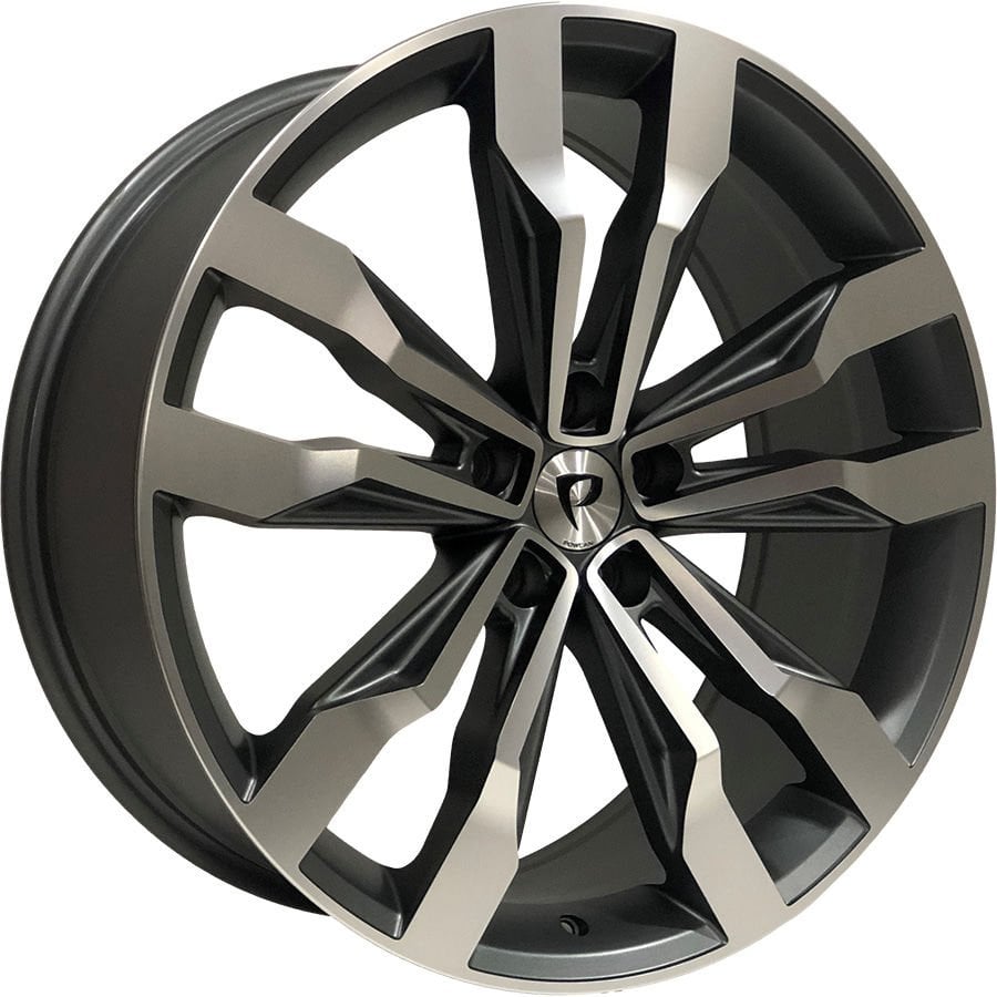 BK 5333 8.5x20inç 5x112 et35 66.45 MAT GUN Machined Çelik Jant
