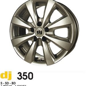DJ 350 6.5x14inç 4x100 SİLVER Çelik Jant