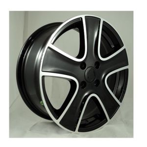 Powcan BK 720 6.5x15inç 4x100 Black Machined  Renault Replika Çelik Jant