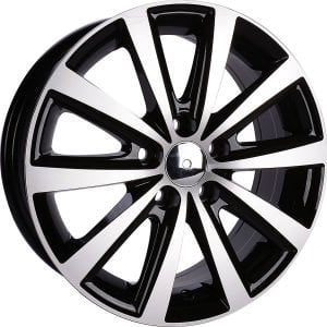 BK 672 6X14İNÇ  5X100 ET30 57.1 BLACK MACHINED XL ÇELİK JANT