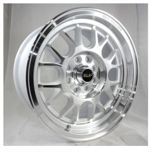 Slk SLK 1464 8x15inç 4x100/108 White Machined Çelik Jant