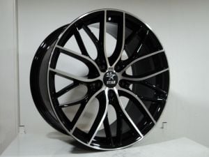 TPL Q121 9.5x20inç 5x120 et37 72.56 BLACK Machined Çelik Jant