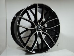 TPL Q121 8.5x20inç 5x120 et34 72.56 BLACK Machined Çelik Jant