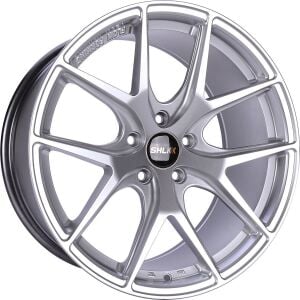 SLK 8007 9.5x20inç 5x120 et38 72.56 MAT BLACK Machined Çelik Jant