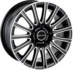 Powcan BK 174 6x14inç 4x100 BLACK MACHINED