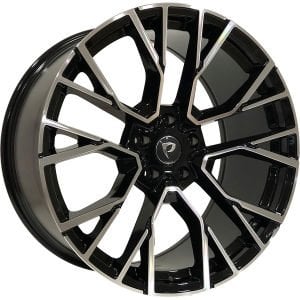BK 5769 9.5X22İNÇ  5X120 ET40 74.1 BLACK MACHINED XL ÇELİK JANT