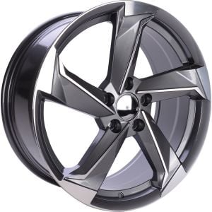 Powcan Bk 5185 8x18 inç 5x112 et45 66.45 Gun Machined Audi Çelik Jant