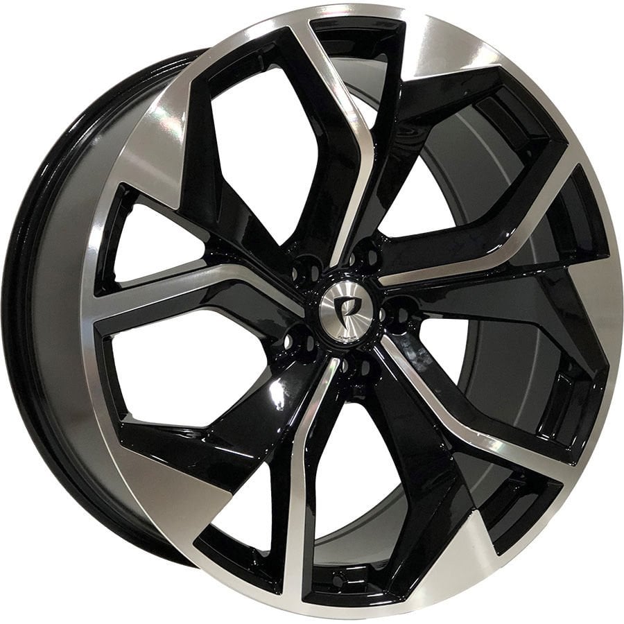 BK 5758 10X22İNÇ  5X112 ET25 66.45 BLACK MACHINED XL ÇELİK JANT TEK JANT SİPARİŞİ